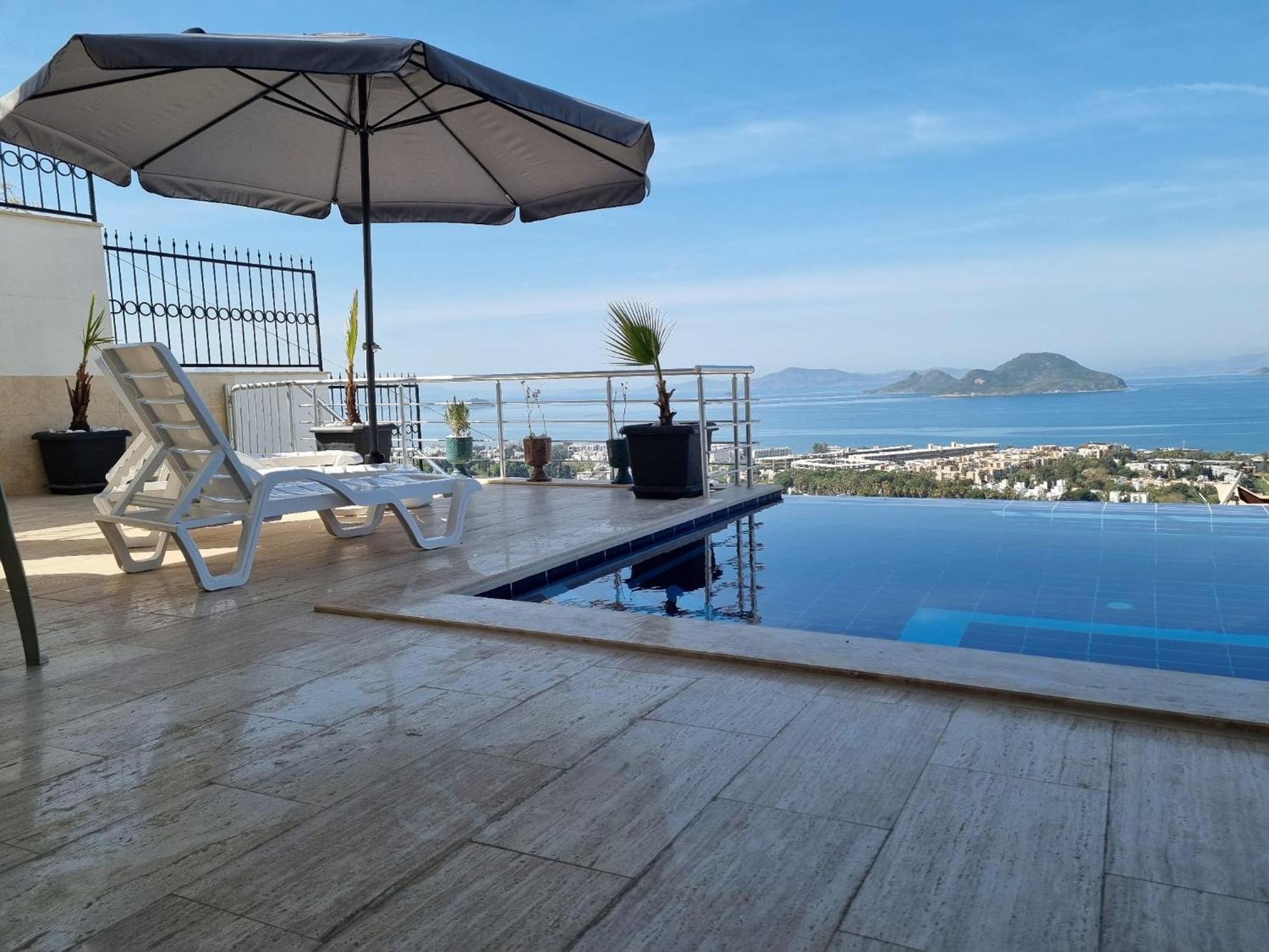 Bodrum Eason Villa & House 350M2 Full Sea View With Private Infinity Pool מראה חיצוני תמונה